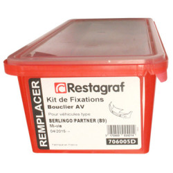 Kit met bevestigingsmateriaal voor Voorbumper BERLINGO / PARTNER (B9) VP/VU Fase 3 04.2015 →