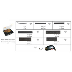 ASSORTMENT BOX OF HEAT- SHRINKABLE TUBINGS Ø 3 → 25.4 mm