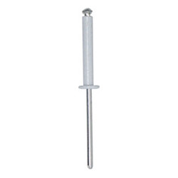 WHITE PEELED RIVET Ø 4 X 26 mm NUMBERPLATE
