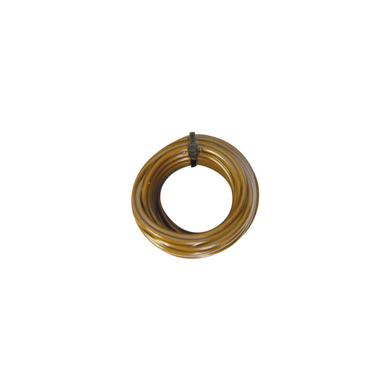 COURONNE DE 5 MÈTRES DE FIL ÉLECTRIQUE 2 mm² MARRON