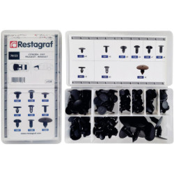 MINI-COFFRET D'ASSORTIMENT D' AGRAFES DE GARNISSAGE Ø 4,7 → 10,2 mm