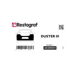 Fasteners kit for rear bumper DUSTER III (P1310)