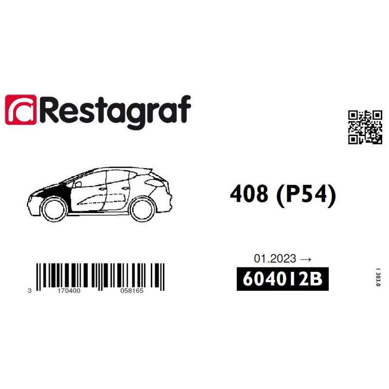 Kit de Fixations pour aile AV 408 (P54) 01.2023 →