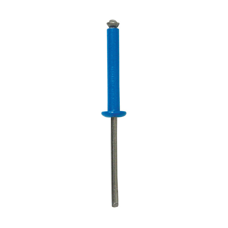 BLUE PEELED RIVET Ø 4 X 26 mm NUMBERPLATE
