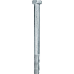 VIS À MÉTAUX TÊTE H CL8.8 ZN BLANC M12-1.75 X 140 mm DIN 931 PARTIELLEMENT FILETÉE