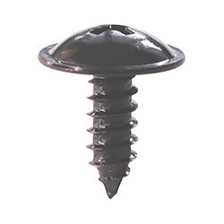 LANGE BREDE SCHROEF MET POZIDRIV-KOP ZWART ZINK Ø 5 x 14 mm