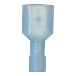 MÄNNLICH VOLLISOLIERT FLACHSTECKHÜLSE KABELSCHUH 6,35 X 0,8 mm (1 → 2,5 mm²)