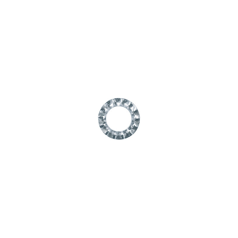 EXTERNAL SERRATED WASHER Ø 7 X 12 mm NFE 27-624 EXTERNAL SERRATED
