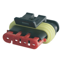 4 POSITIONS MALE WATERPROOF CONNECTOR 1,5 SERIES