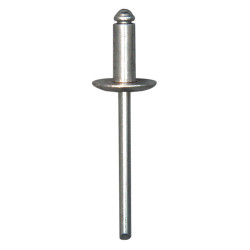 RIVET ALU TÊTE LARGE Ø 4,8 X 12 mm