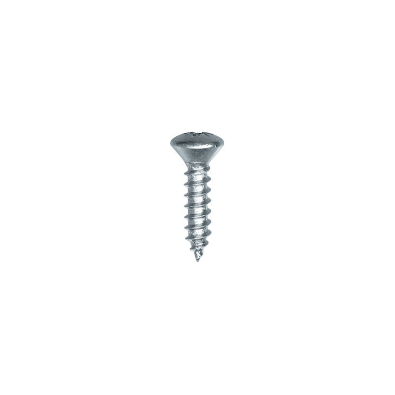 ZINC PLATED POZIDRIV RAISED COUNTERSUNK HEAD SELF TAPPING SCREW Ø 4,8 X 19 mm DIN 7983