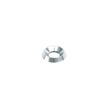 CUPVORMIGE SLUITRING WIT ZINK VOOR SCHROEF MET VERZONKEN KOP  Ø 2,9 → 3,5 mm