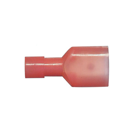 MÄNNLICH VOLLISOLIERT FLACHSTECKHÜLSE KABELSCHUH 6,35 X 0,8 mm (0,3 → 1,5 mm²)