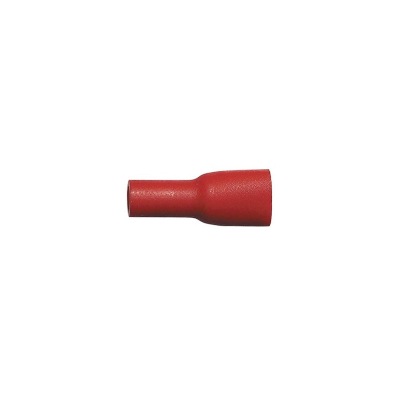 WEIBLICH VOLLISOLIERT FLACHSTECKHÜLSE KABELSCHUH 6,35 X 0,8 mm  (0,3 → 1,5 mm²)