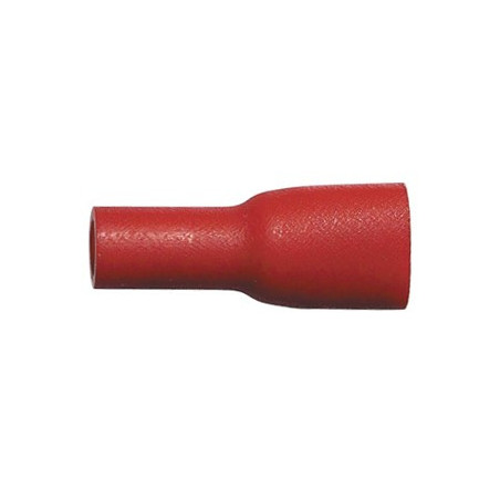 SIMPLE CRIMP FEMALE INSULATED FLAT TERMINAL 6,35 x 0,8 mm (0,3 → 1,5 mm²)