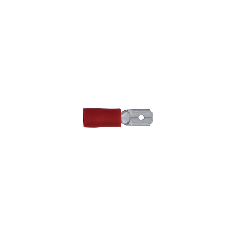 FLACHSTECKER 4,8 X 0,8 mm (0,3 BIS 1,5 MM²) VORISOLIERT, VERSTÄRKT