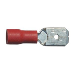 SIMPLE CRIMP MALE PRE-INSULATED FLAT TERMINAL 6,35 x 0,8 mm (0,3 → 1,5 mm²)