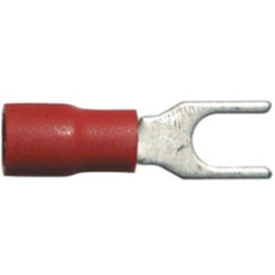 REINFORCED PRE-INSULATED FORK TERMINAL Ø 4 mm (0,3 → 1,5 mm²)
