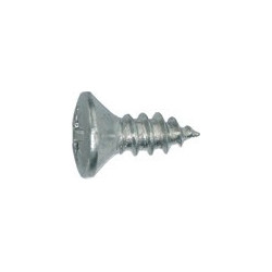 ZELFTAPPENDE SCHROEF MET GEWELFDE VERZONKEN KOP POZI WIT ZINK Ø 3,5 X 9.5 mm DIN 7983