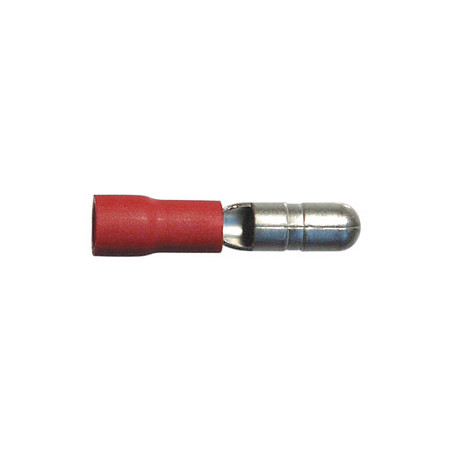 COSSE CYLINDRIQUE PRÉ-ISOLÉE MÂLE NON RENFORCÉE Ø 4 mm (0,3 → 1,5 mm²)