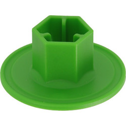 HEXAGONAL PLASTIC FLANGE NUT Ø 6 mm