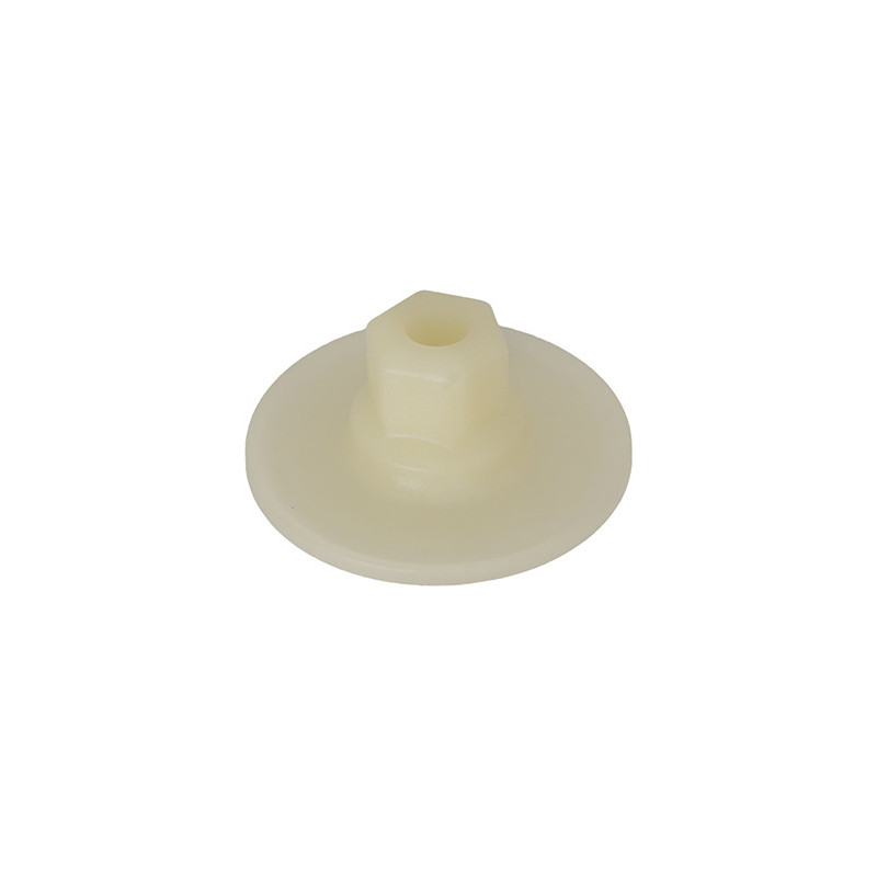 WIDE-FLANGE HEXAGONAL PLASTIC NUT Ø 6 mm