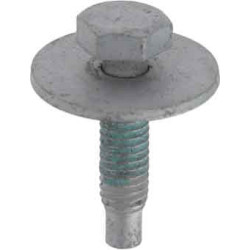 HEX HEAD SCREW WITH CAPTIVE WASHER AND THREADLOCKER M6-1.00 x 25 mm