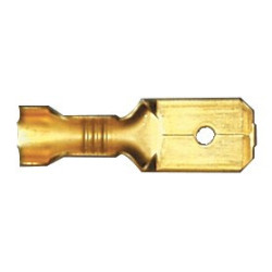 COSSE PLATE NUE MÂLE 6,35 x 0,8 mm (1 → 2,5 mm²)