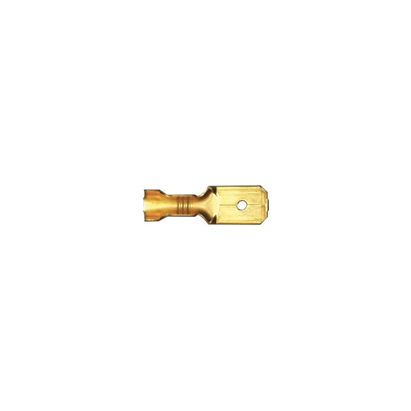 NON-INSULATED FLAT MALE TERMINAL 6,35 x 0,8 mm (1 → 2,5 mm²)