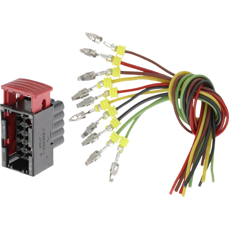 10-POLIGE CONNECTORSET MET VOORGEMONTEERDE KABELBOOM (10 x 0,75 mm²) VOOR VOORSTE KOPLAMP