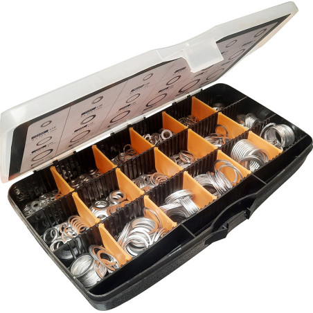 COFFRET D'ASSORTIMENT DE JOINTS PLATS EN ALUMINIUM COFFRET D'ASSORTIMENT DE JOINTS PLATS EN ALUMINIUM
