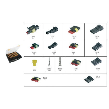 COFFRET D'ASSORTIMENT DE CONNECTEURS ÉTANCHES SÉRIE 1,5 COFFRET D'ASSORTIMENT DE CONNECTEURS ÉTANCHES SÉRIE 1,5