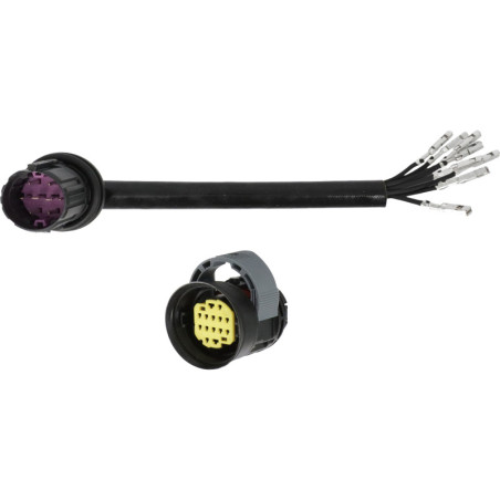 8-POLIGE VOORGEMONTEERDE STEKKERVERBINDER (6 x 0,75 mm² + 2 x 1,5 mm²) VOOR VOORSTE KOPLAMP