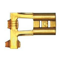 FLACHSTECKHÜLSE 90 GRAD, UNISOLIERT 6,35 X 0,8 mm (1 → 2,5 MM²)