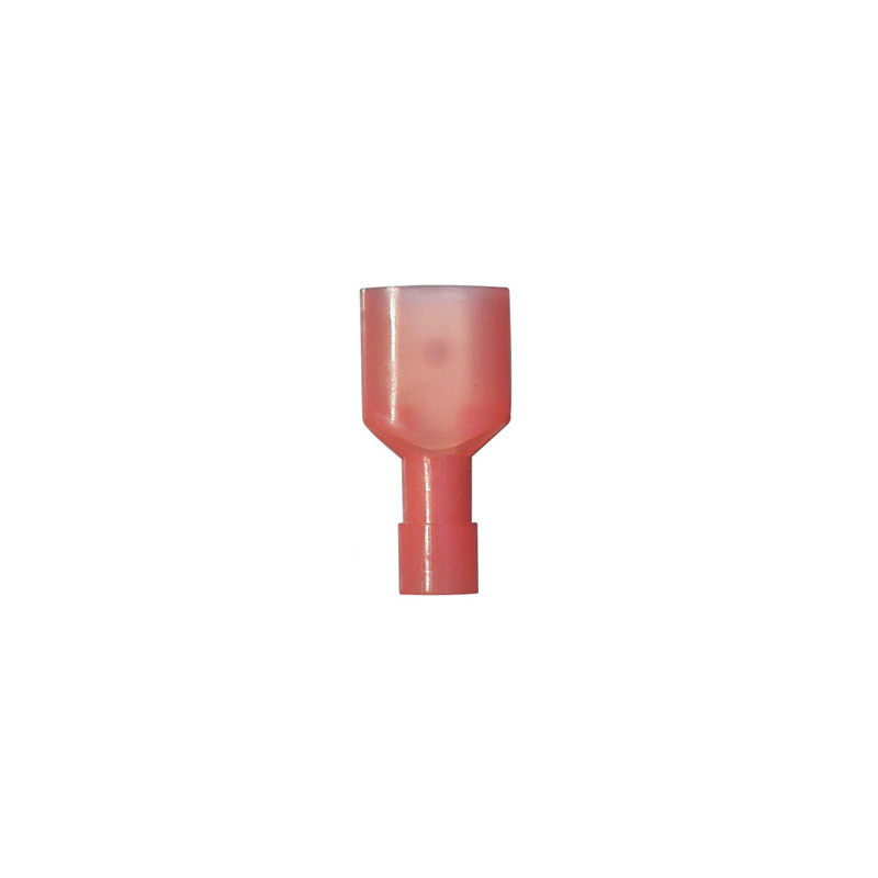 MANNELIJK VOLLEDIG GEÏSOLEERD VLAKSTEKERHULS KABELSCHOEN  6,35 x 0,8 mm (0,3 → 1,5 mm²)