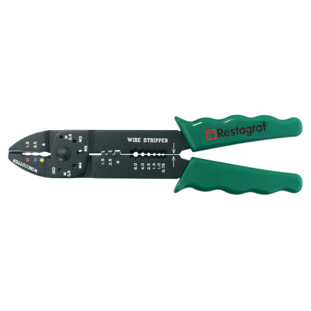 CRIMPING TOOL FOR TERMINALS 0,3 → 6 mm²