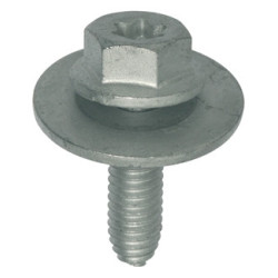 SCHRAUBE AUßENSECHSKANT MIT FLANSCH UND SCHEIBE M6-1.00 X 20 mm MOTORSCHUTZHAUBE