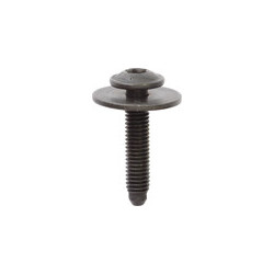 SCHWARZ VERZINKT TRUSSKOPFSCHRAUBE MIT UNTERLEGSCHEIBE M6-1,00 X 30 mm KAROSSERIE