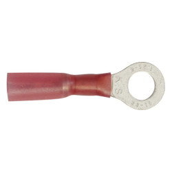 RUNDSTECKER VORISOLIERT ROT Ø 6 mm (0,3 → 1,5 MM²)  SCHRUMPFBAR