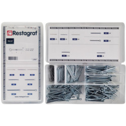 MINI-COFFRET D'ASSORTIMENT DE GOUPILLES FENDUES Ø 1,5 → 4.5 mm DIN 94
