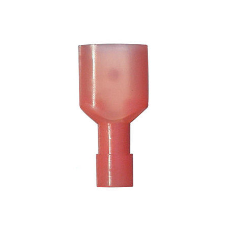 MÄNNLICH VOLLISOLIERT FLACHSTECKHÜLSE KABELSCHUH 6,35 X 0,8 mm (0,3 → 1,5 mm²)