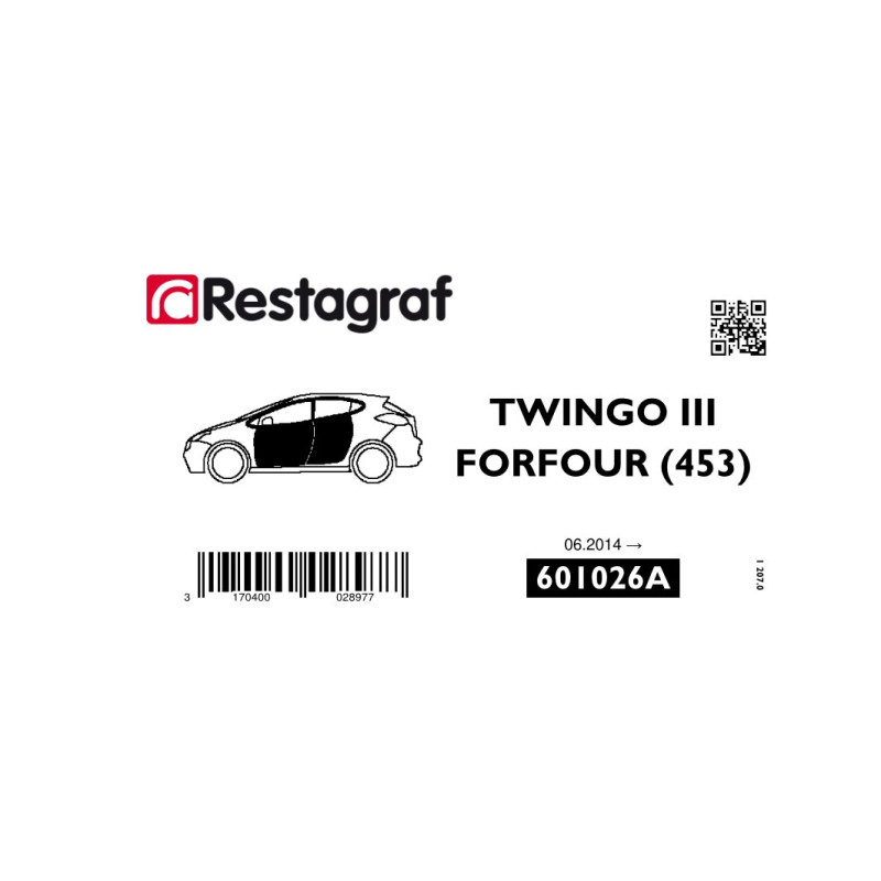Kit de Fixations pour portes TWINGO III 06.2014 → / SMART LIMOUSINE (W453) 11.2014 → 12.2021