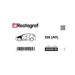 Befestigungssatz für frontflügel 208 Alle versionen 01.2012 → 12.2019
