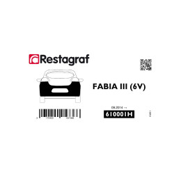 Befestigungssatz für die hintere stoßstange FABIA III 09.2014 → 05.2021 / FABIA III COMBI 09.2014 → 12.2022