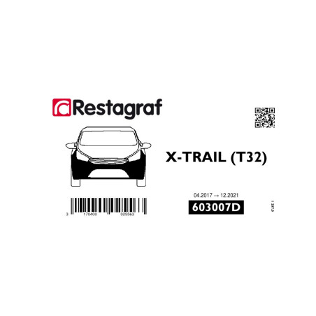 Kit de Fixations pour bouclier AV X-TRAIL (T32) (Phase 2) 04.2017 → 12.2021 Kit de Fixations pour bouclier AV X-TRAIL (T32) (Phase 2) 04.2017 → 12.2021