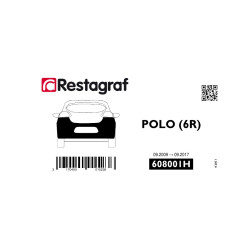 Bevestigingsset voor achterbumper POLO (6R) Alle versies 09.2009 → 09.2017