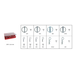 SORTIMENTSKASTEN CLIP-PINS UND BETASTIFTE Ø 1,2 → 10 mm