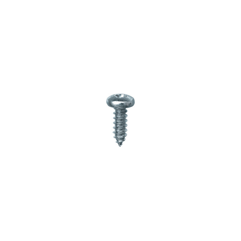 ZELFTAPPENDE SCHROEF MET GEWELFDE CILINDERKOP WIT ZINK Ø 4,2 x 13 mm DIN 7981