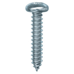 VIS À TÔLE TÊTE CYLINDRIQUE BOMBÉE POZI ZN BLANC Ø 4,8 X 25 mm DIN 7981
