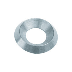 CUPVORMIGE SLUITRING WIT ZINK VOOR SCHROEF MET VERZONKEN KOP  Ø 4,8 mm